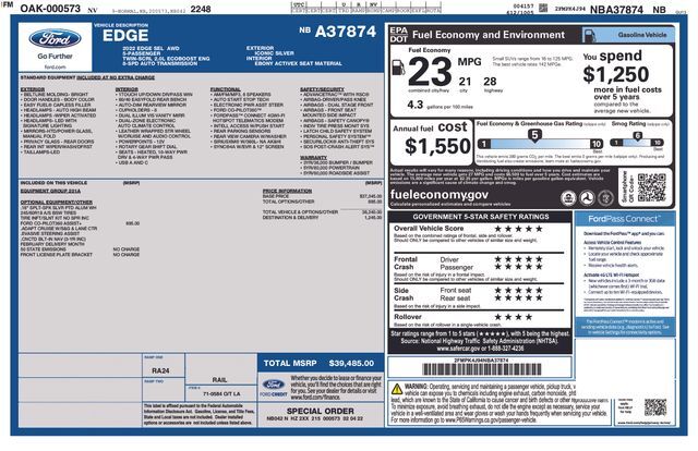 2022 FORD Edge