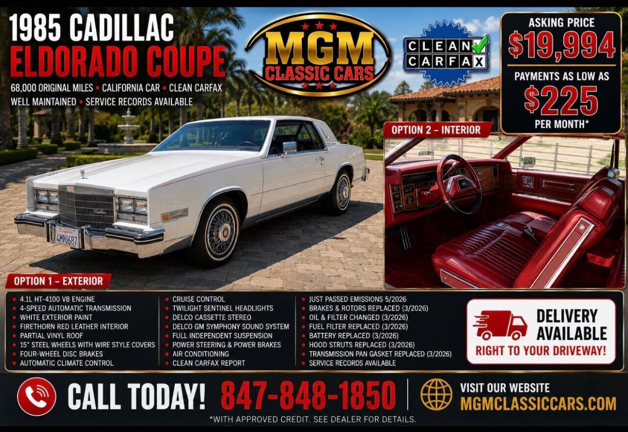 1985 CADILLAC Eldorado
