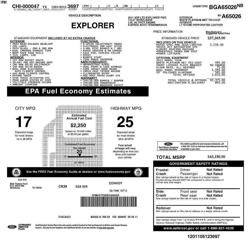 2011 FORD Explorer