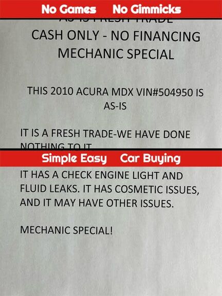 2010 ACURA MDX