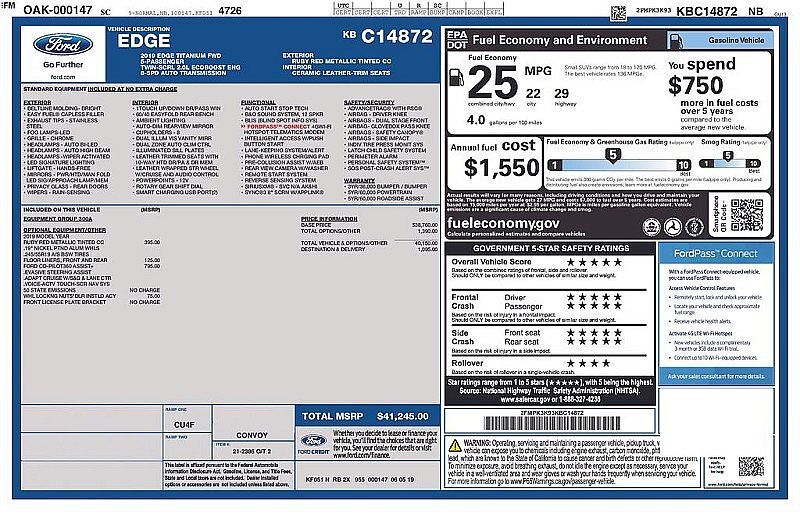 2019 FORD Edge