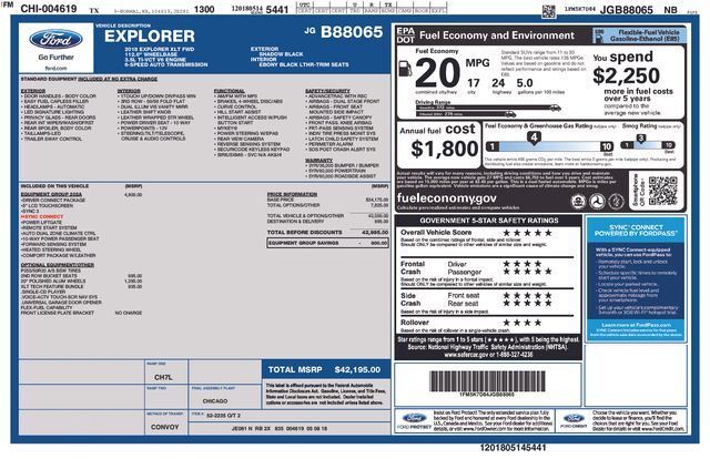 2018 FORD Explorer