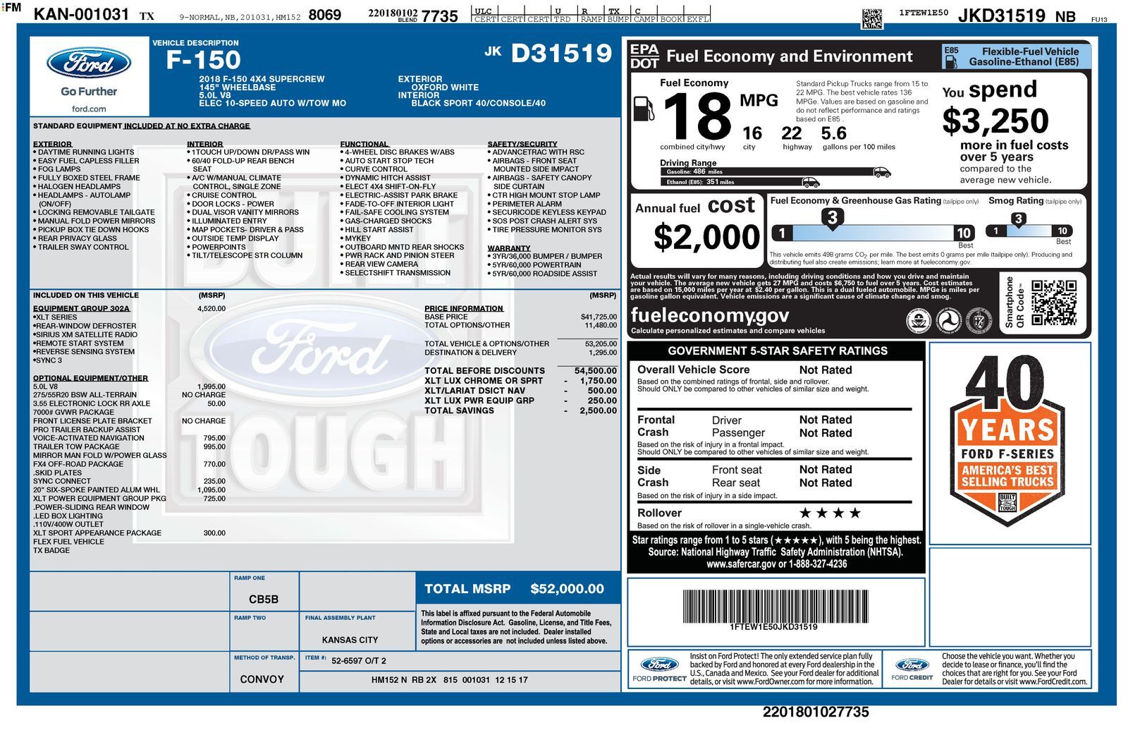 2018 FORD F-150
