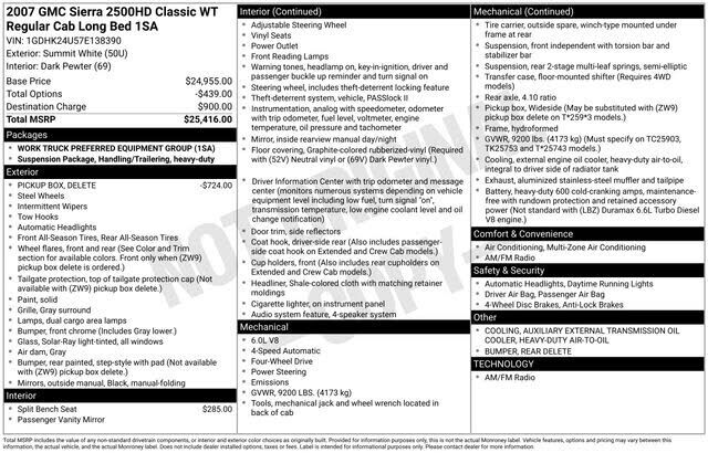 2007 GMC Sierra