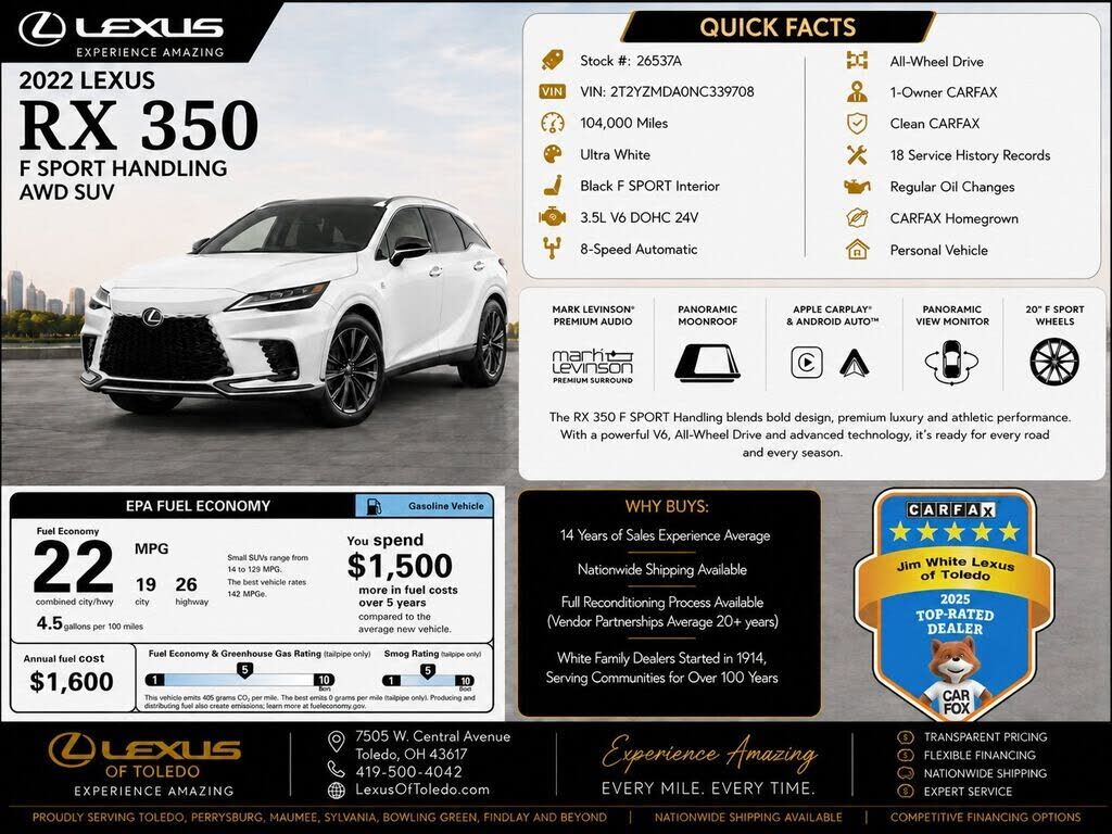 2022 LEXUS RX