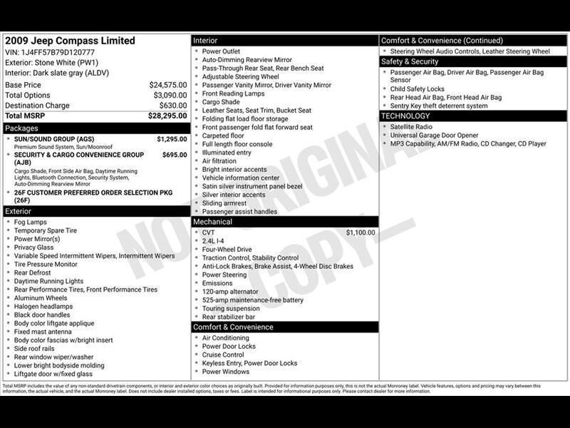 2009 JEEP Compass