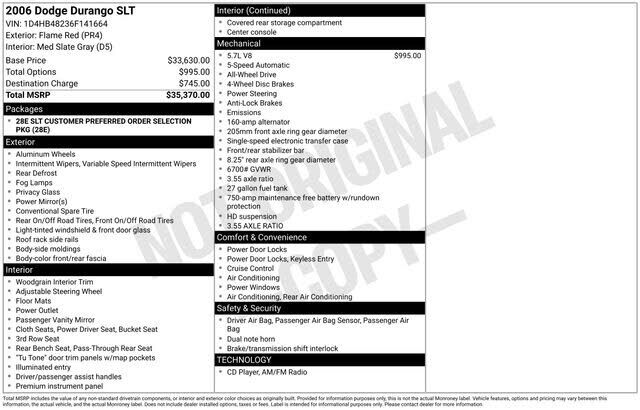 2006 DODGE Durango