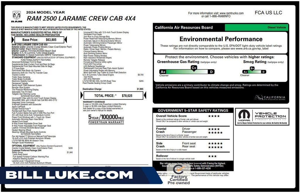 2024 RAM 2500