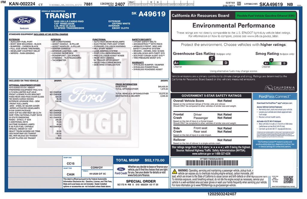 2025 FORD Transit