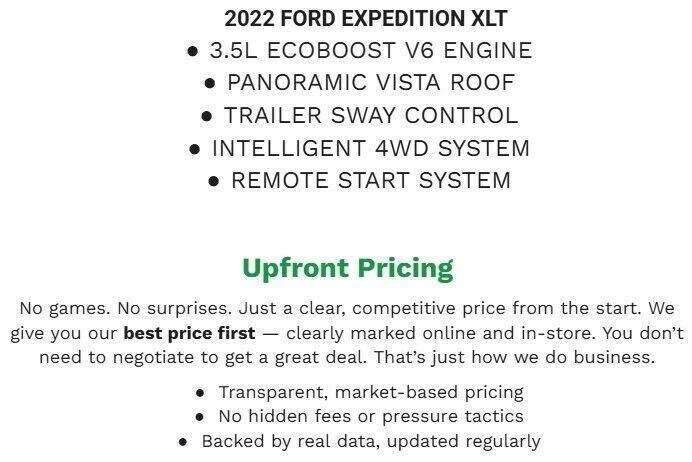 2022 FORD Expedition