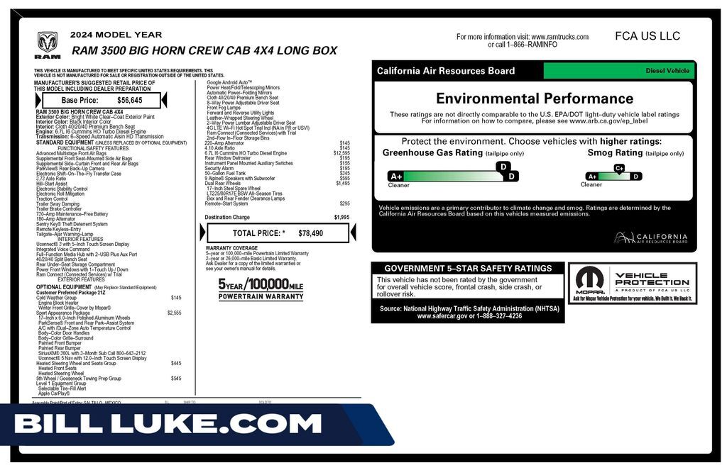 2024 RAM 3500