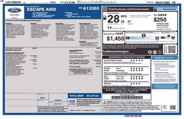 2021 FORD Escape