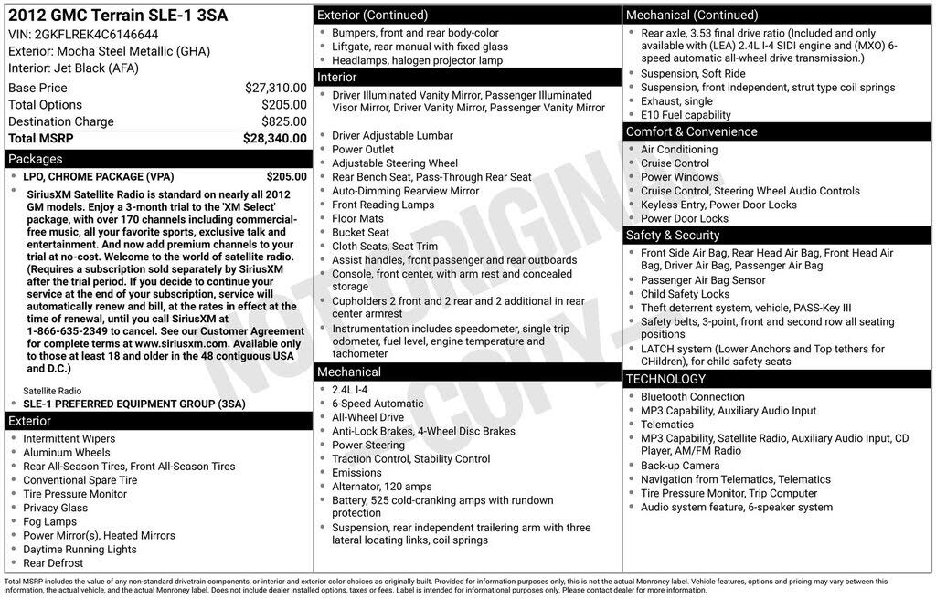 2012 GMC Terrain