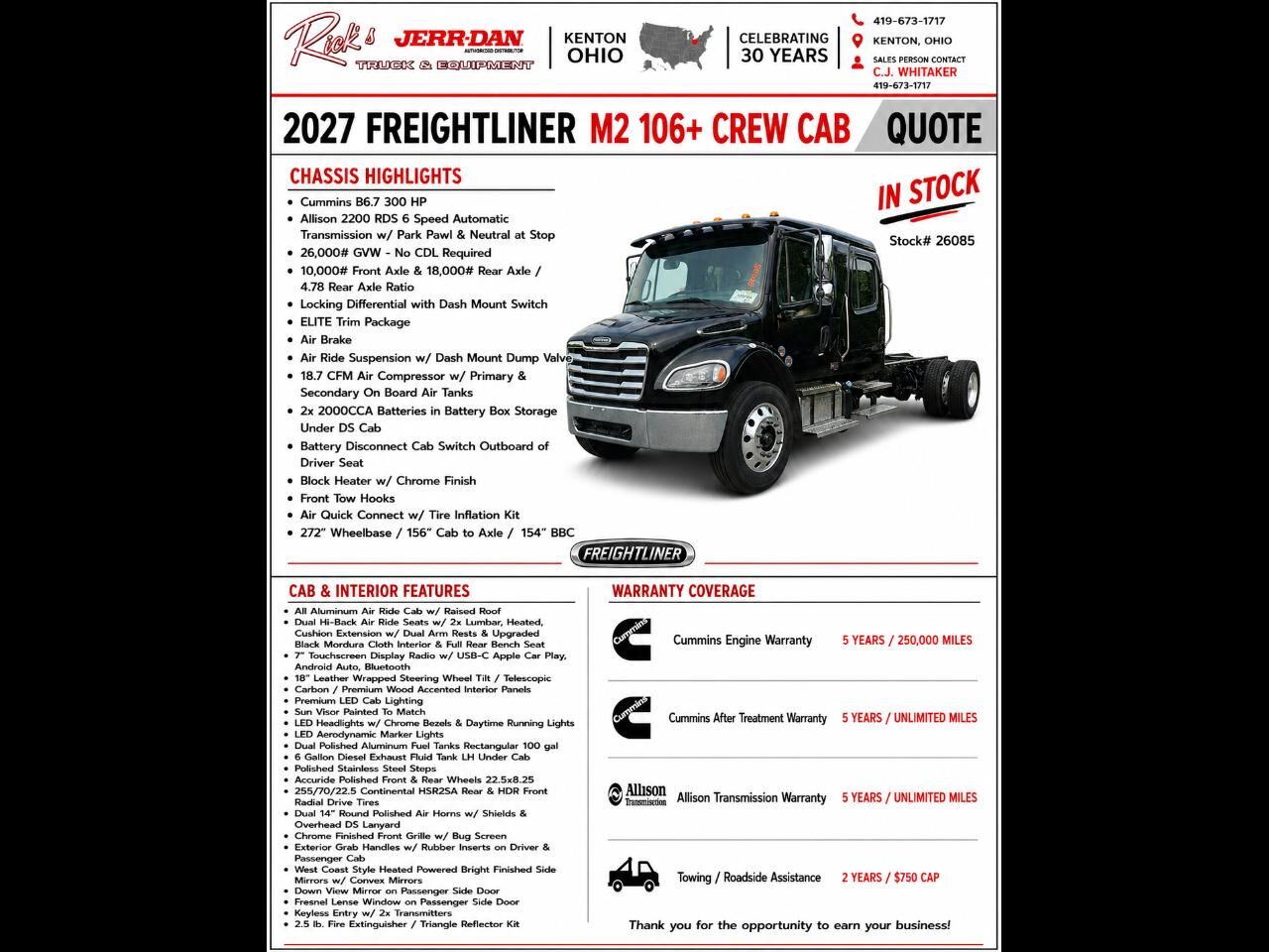 2027 FREIGHTLINER M2