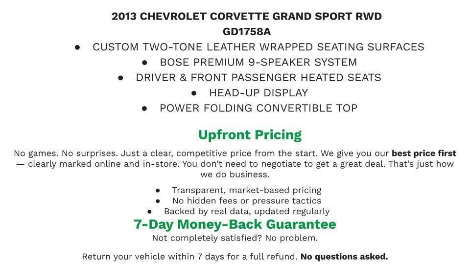 2013 CHEVROLET Corvette