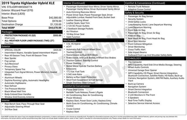 2019 TOYOTA Highlander