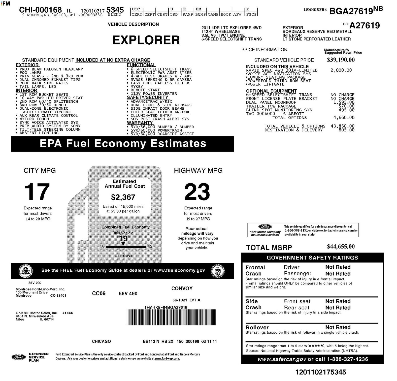 2011 FORD Explorer