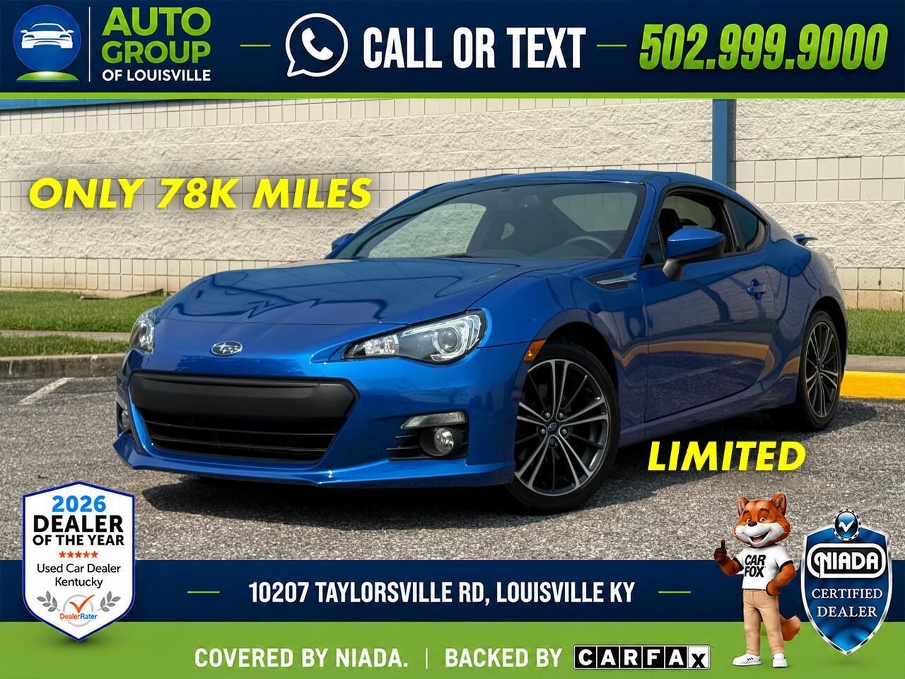 2013 SUBARU BRZ