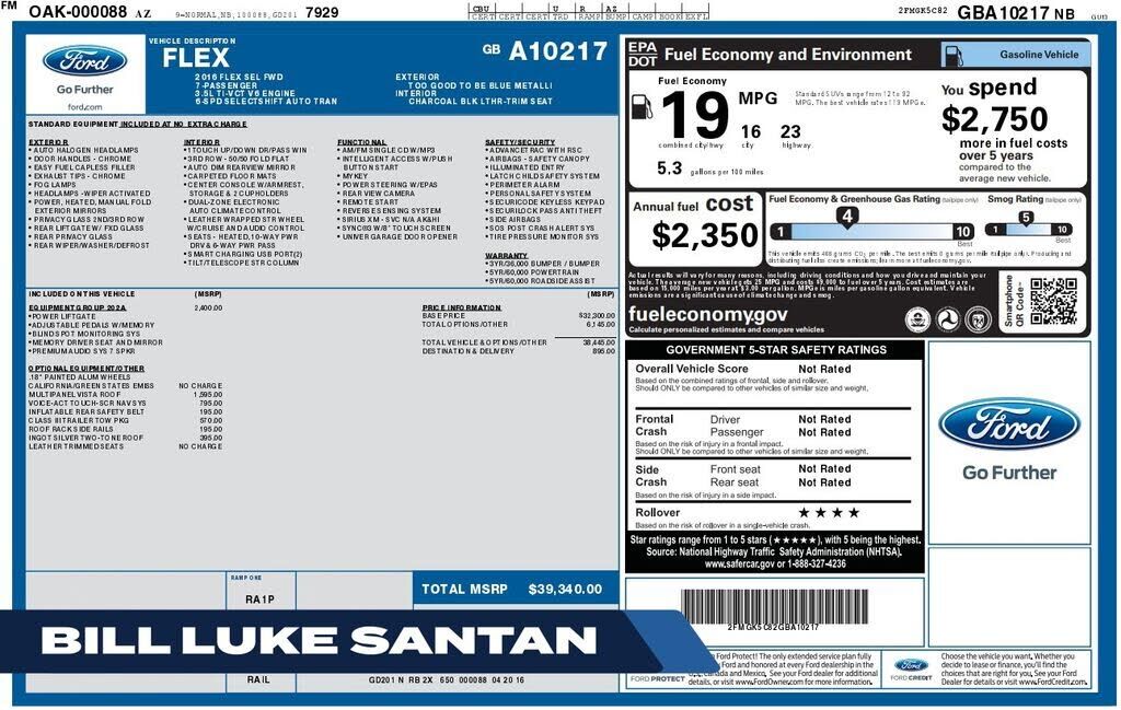 2016 FORD Flex