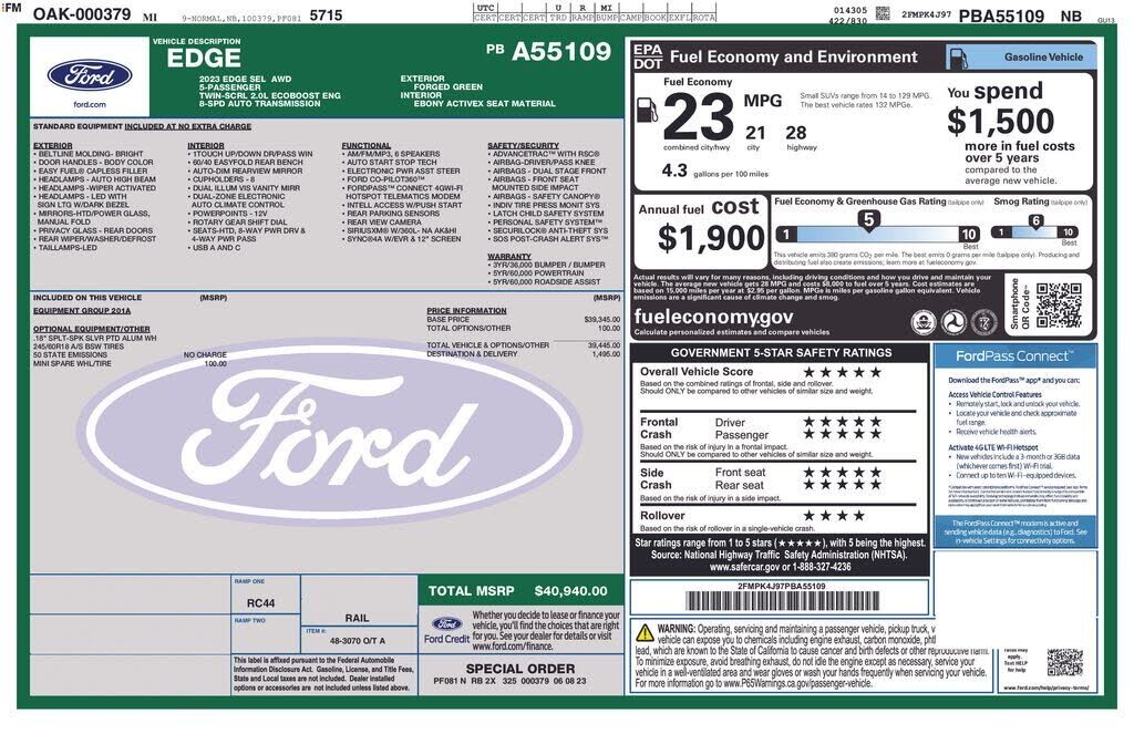 2023 FORD Edge