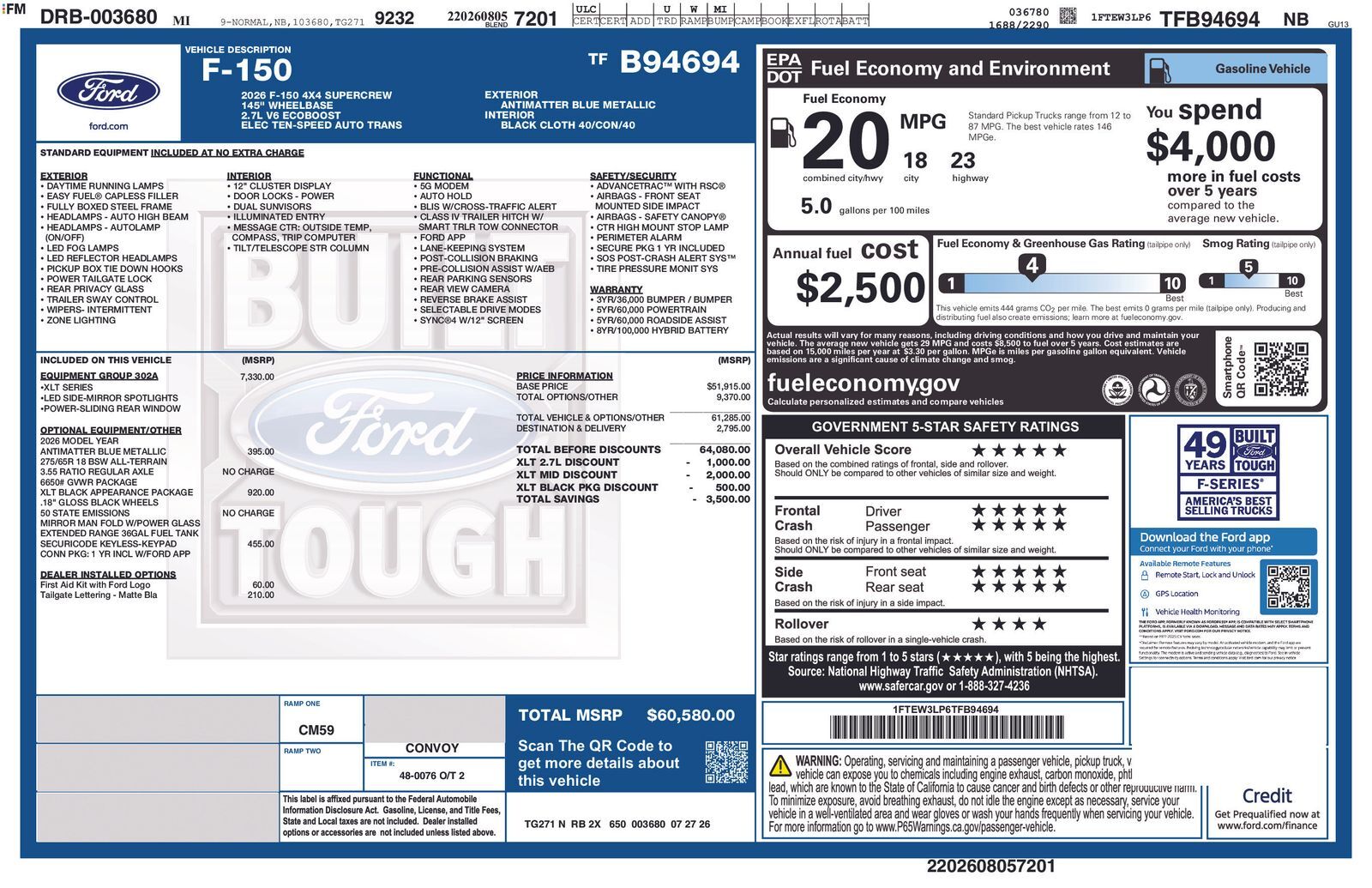 2026 FORD F-150