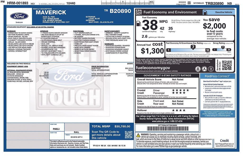 2026 FORD Maverick