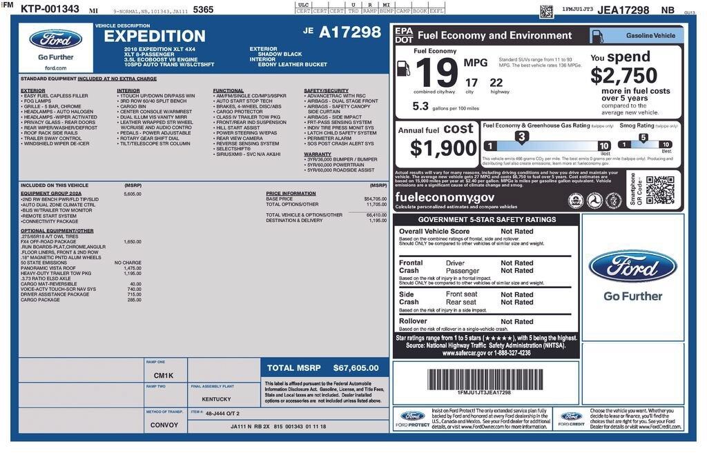 2018 FORD Expedition