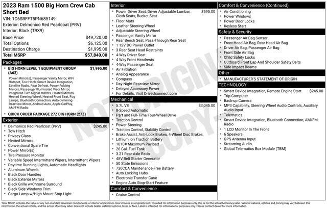 2023 RAM 1500