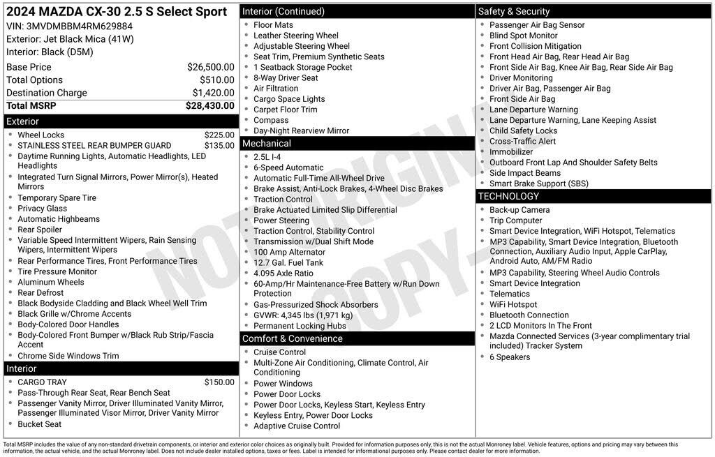 2024 MAZDA CX-30