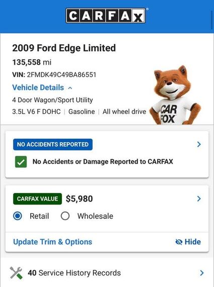 2009 FORD Edge