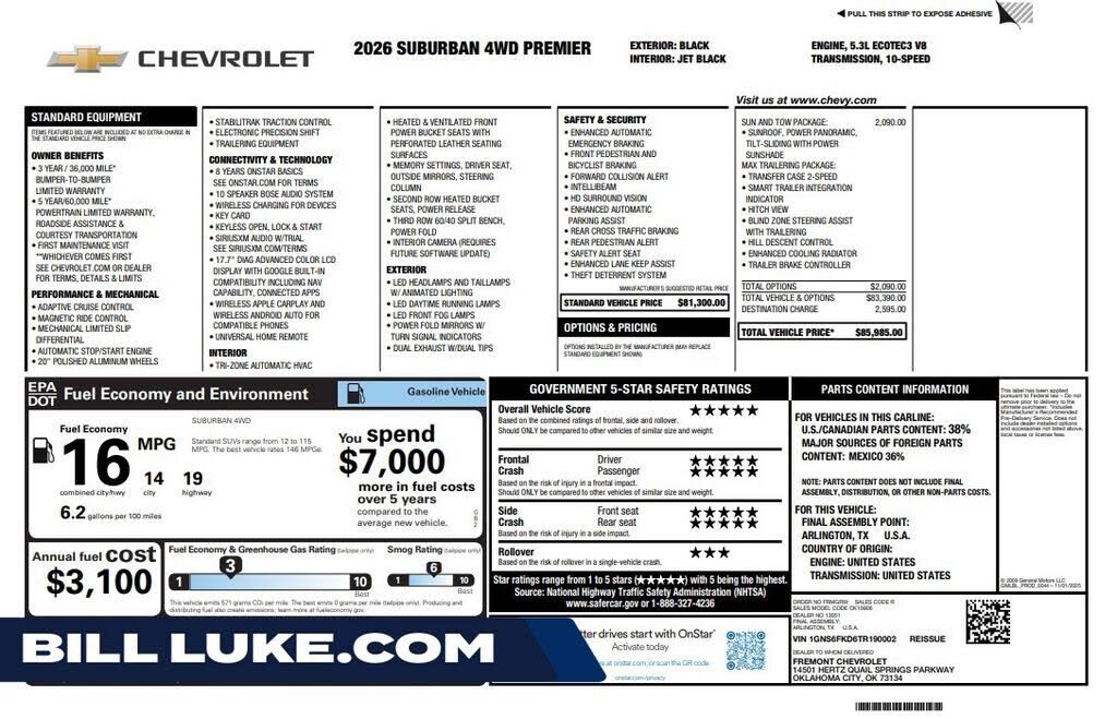 2026 CHEVROLET Suburban