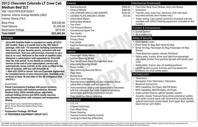 2012 CHEVROLET Colorado