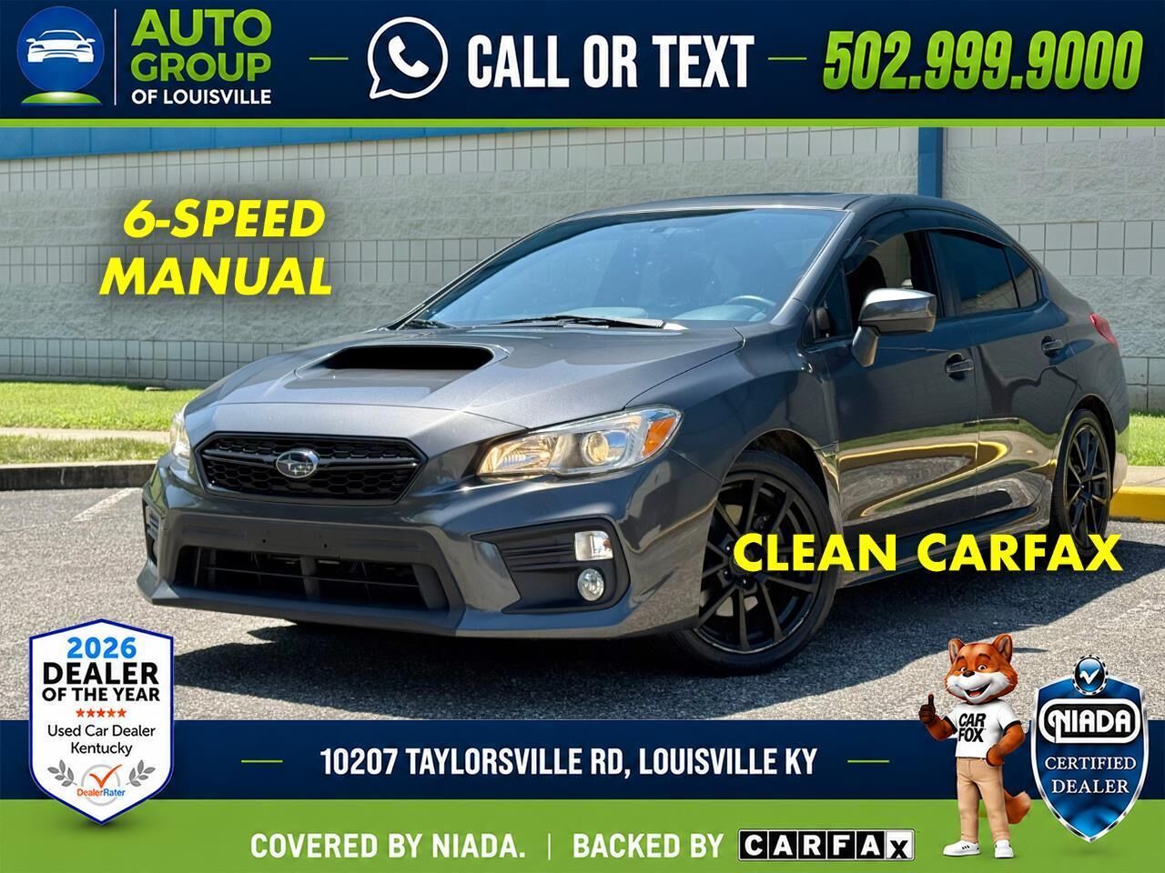 2020 SUBARU WRX