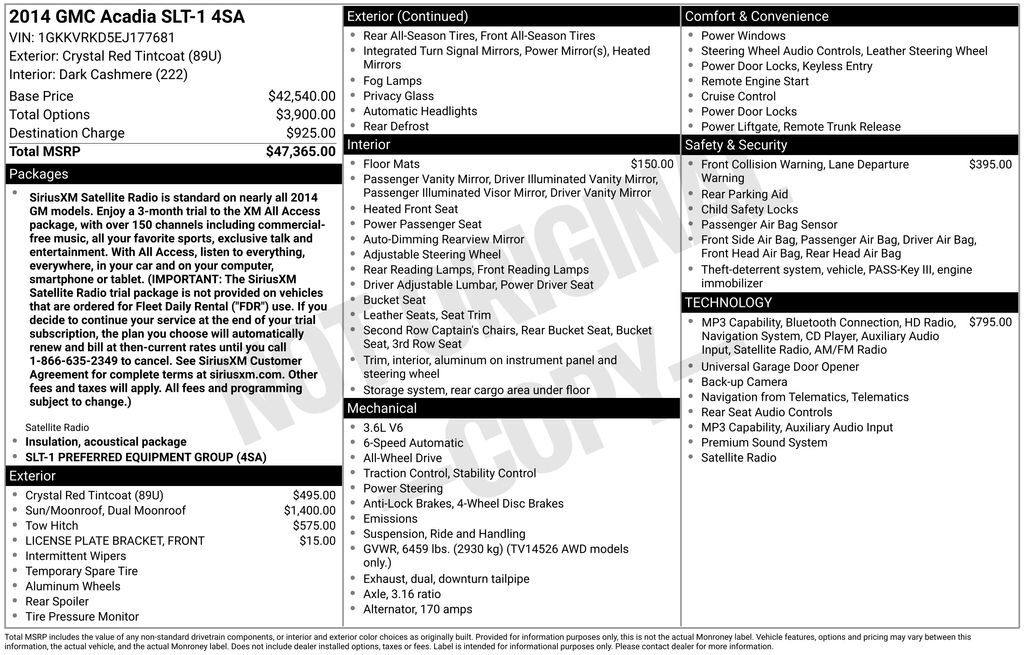 2014 GMC Acadia
