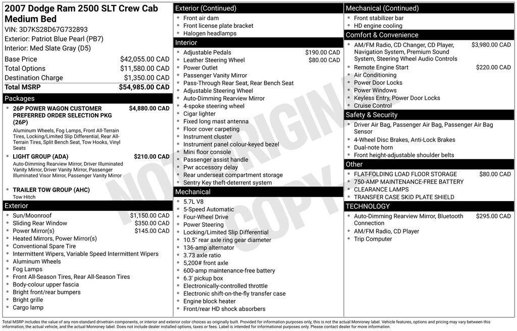 2007 DODGE Ram
