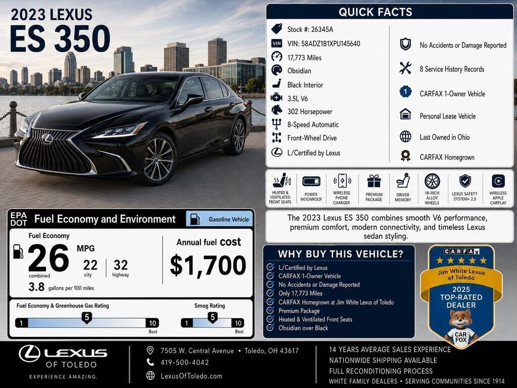 2023 LEXUS ES