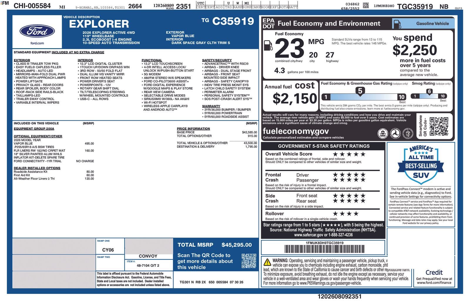 2026 FORD Explorer
