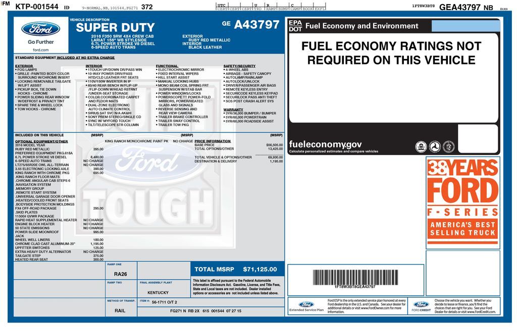 2016 FORD F-350