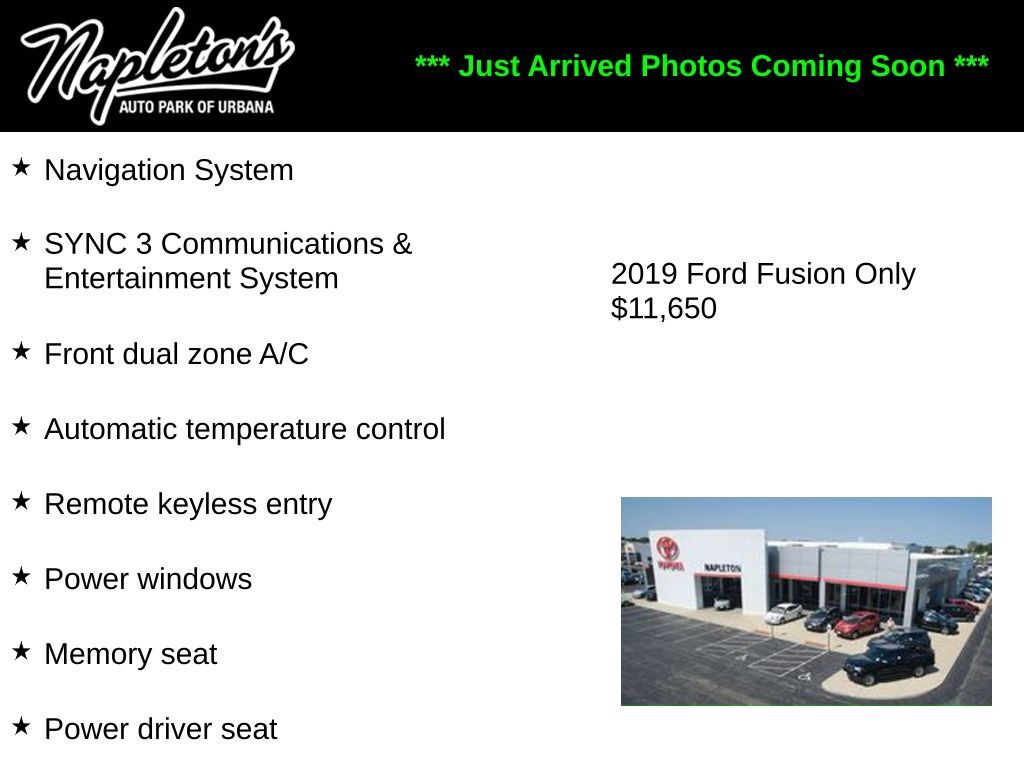 2019 FORD Fusion