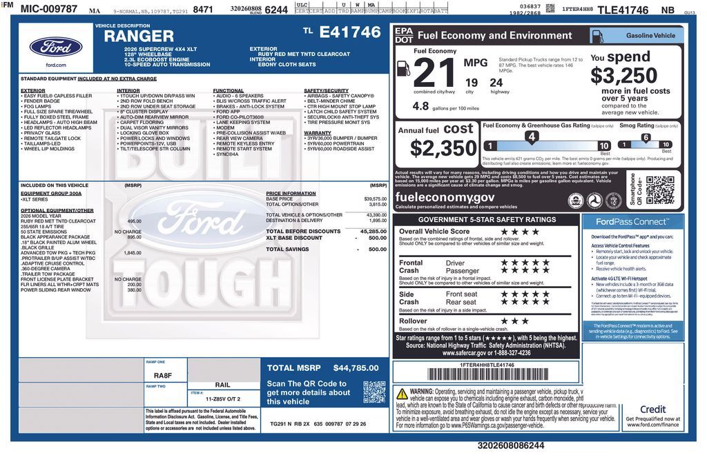2026 FORD Ranger