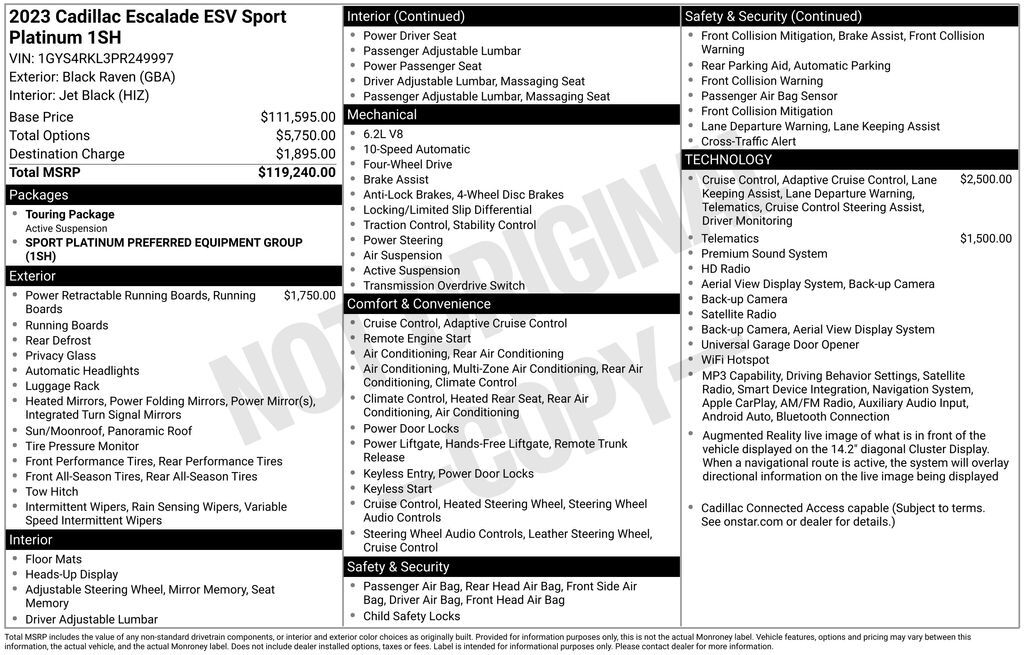 2023 CADILLAC Escalade ESV