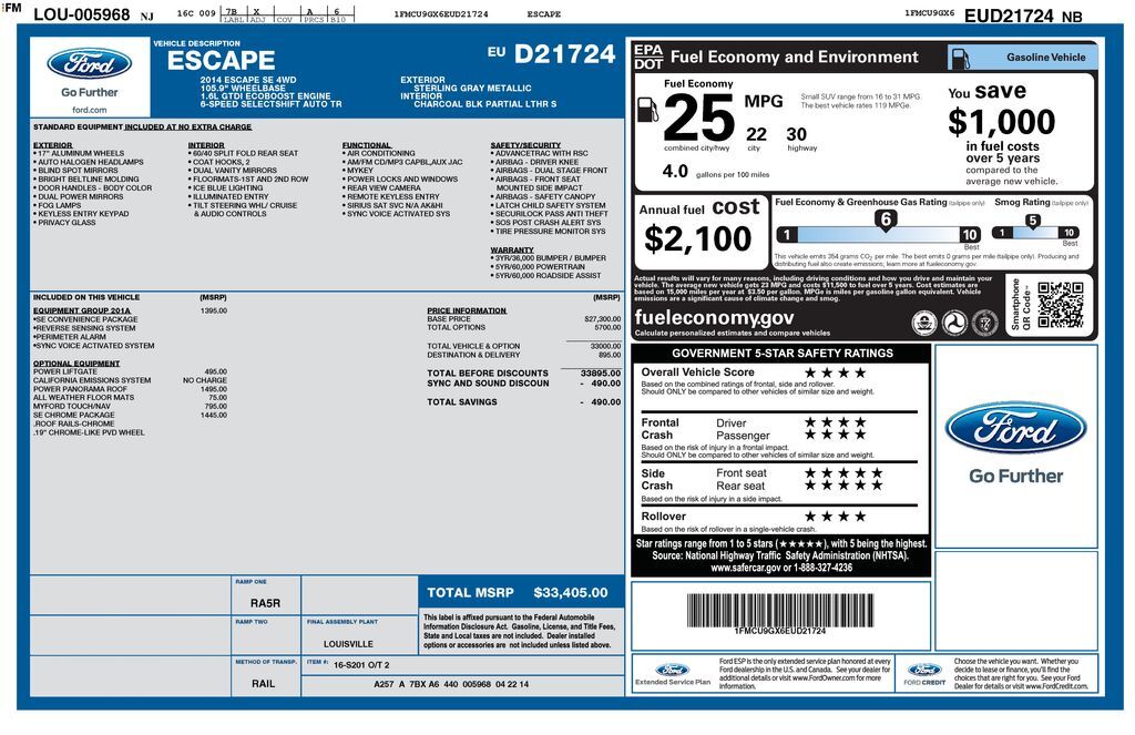 2014 FORD Escape