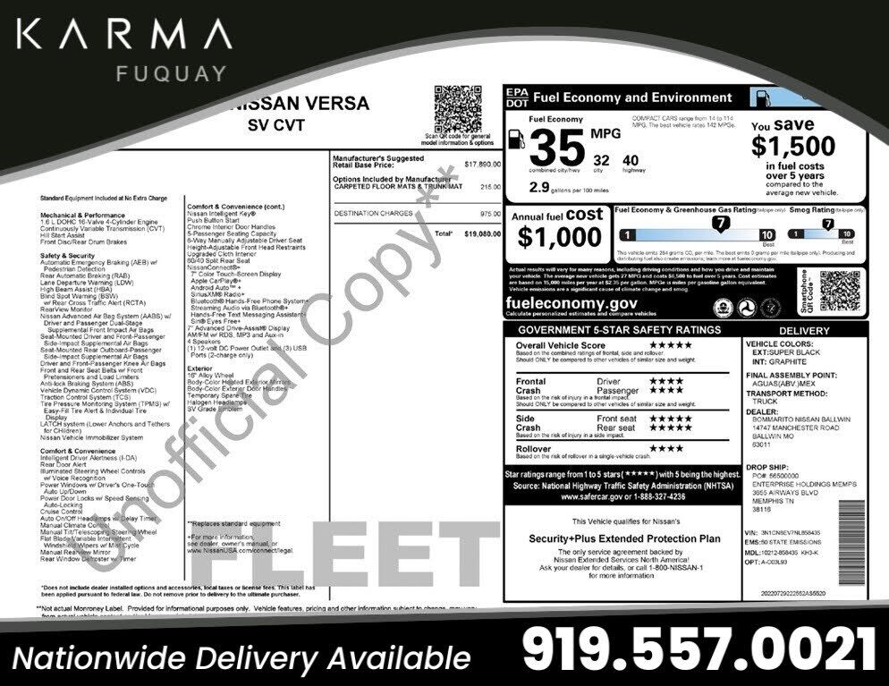 2022 NISSAN Versa