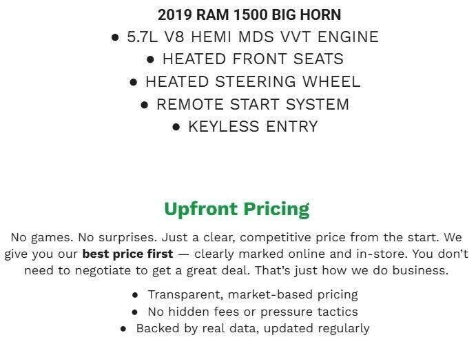 2019 RAM 1500