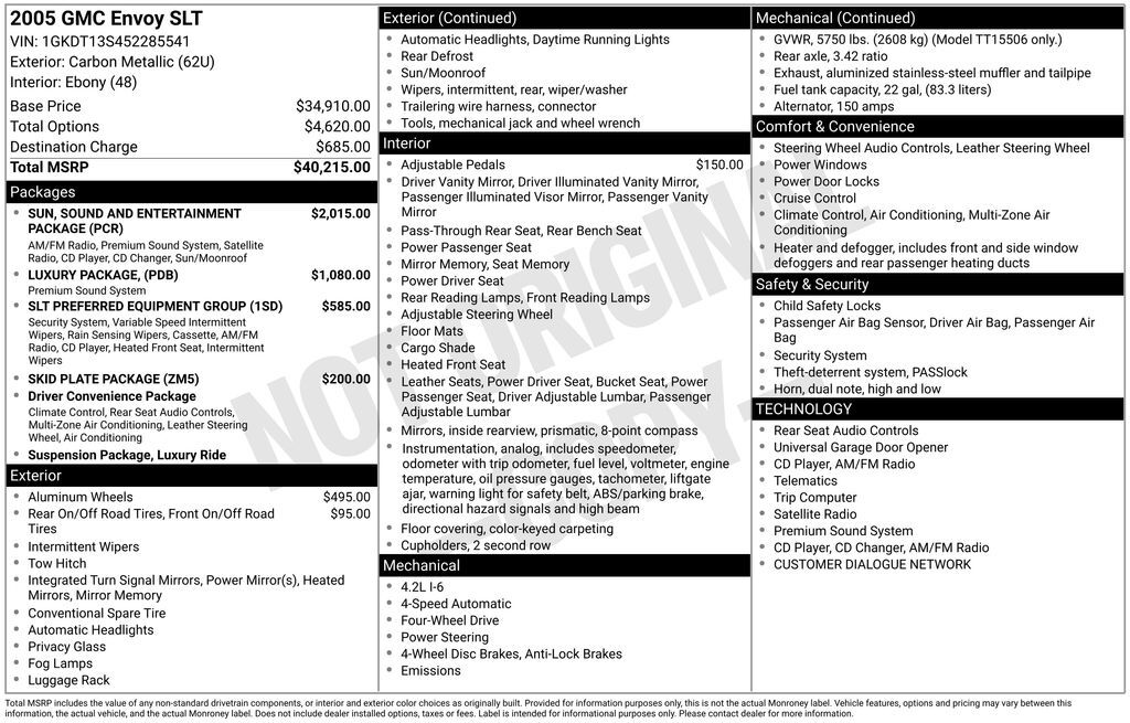 2005 GMC Envoy