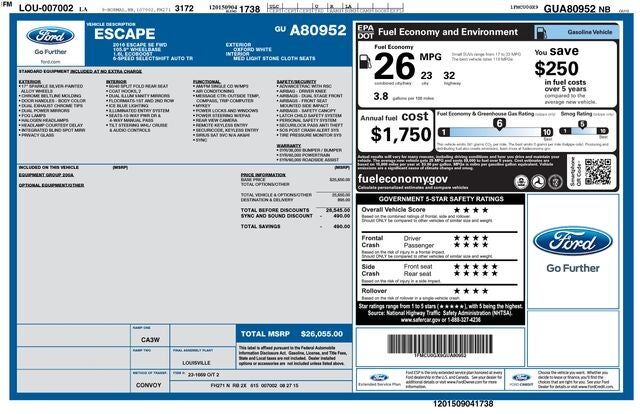 2016 FORD Escape
