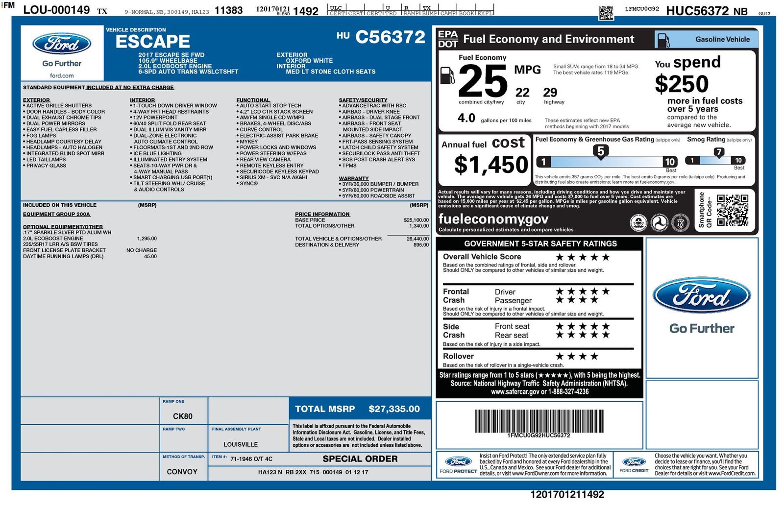 2017 FORD Escape