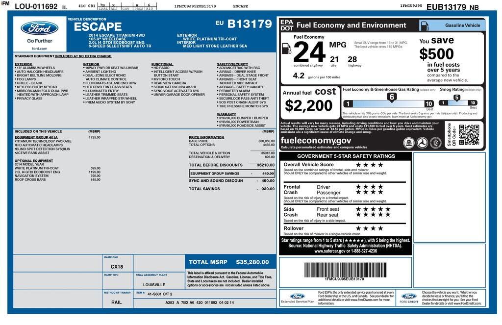 2014 FORD Escape