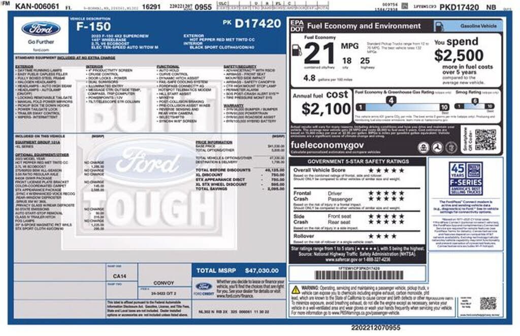 2023 FORD F-150