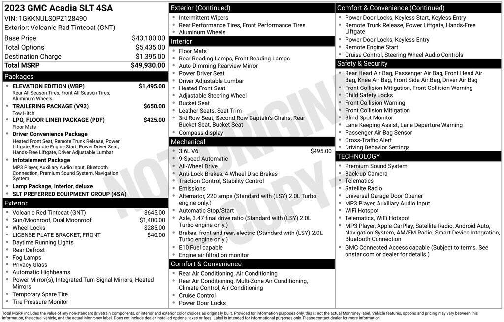 2023 GMC Acadia